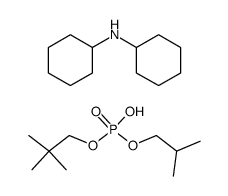 Phosphoric acid 2,2-dimethyl-propyl ester isobutyl ester; compound with dicyclohexyl-amine Structure