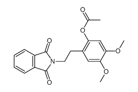 N-(2-acetoxy-4,5-dimethoxy-phenethyl)-phthalimide结构式
