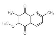 7-Amino-6-methoxy-2-methyl-5,8-quinolinedione结构式