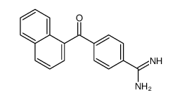 4-(naphthalene-1-carbonyl)benzenecarboximidamide Structure