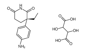 S-(-)-氨基谷氨酰胺L-酒石酸盐结构式