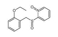 2-[(2-ethoxyphenyl)methylsulfinyl]-1-oxidopyridin-1-ium结构式