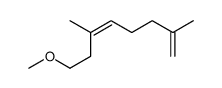 8-methoxy-2,6-dimethylocta-1,5-diene Structure