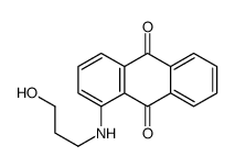 1-(3-hydroxypropylamino)anthracene-9,10-dione结构式