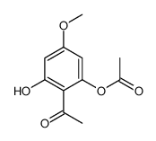 (2-acetyl-3-hydroxy-5-methoxyphenyl) acetate Structure