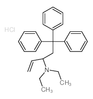 N,N-diethyl-5,5,5-triphenyl-pent-1-en-3-amine结构式