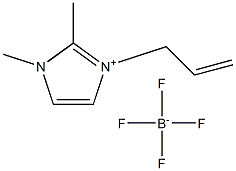 1-烯丙基-2,3-二甲基咪唑四氟硼酸盐结构式