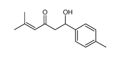 1-hydroxy-5-methyl-1-(4-methylphenyl)hex-4-en-3-one结构式