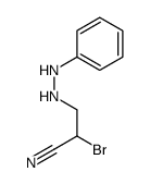 2-bromo-3-(2-phenylhydrazinyl)propanenitrile结构式