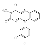 Benzo[g]pteridine-2,4(3H,10H)-dione, 10-(3,4-dichlorophenyl)-3-methyl-结构式
