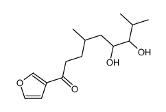 1-(furan-3-yl)-6,7-dihydroxy-4,8-dimethylnonan-1-one结构式
