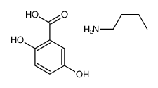 2,5-Dihydroxybenzoic Acid Butylamine Salt Structure