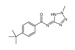 Benzamide, 4-(1,1-dimethylethyl)-N-(2-methyl-2H-tetrazol-5-yl)- (9CI) Structure