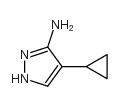 3-氨基-4-环丙基-1H-吡唑结构式