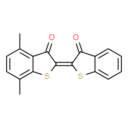 4,7-dimethyl-2-(3-oxobenzo[b]thien-2(3H)-ylidene)benzo[b]thiophene-3(2H)-one结构式