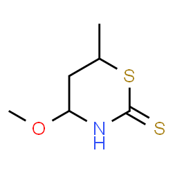 2H-1,3-Thiazine-2-thione,tetrahydro-4-methoxy-6-methyl-(9CI) Structure