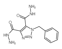 1H-1,2,3-Triazole-4,5-dicarboxylicacid, 1-(phenylmethyl)-, dihydrazide(9CI) Structure