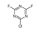 2-chloro-4,6-difluoro-1,3,5-triazine结构式