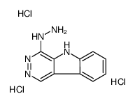 5H-pyridazino[4,5-b]indol-4-ylhydrazine,trihydrochloride Structure