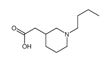 2-(1-butyl-3-piperidyl)acetic acid结构式