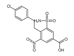 4-[2-(4-chlorophenyl)ethyl]-3-nitro-5-sulfamoylbenzoic acid Structure