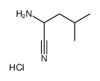 2-Amino-4-methylpentanenitrile Hydrochloride Structure