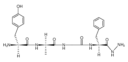 H-Tyr-D-Ala-Gly-Phe-NHNH2结构式