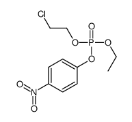 2-chloroethyl ethyl (4-nitrophenyl) phosphate Structure