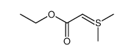ethyl (dimethyl-λ4-sulfanylidene)acetate Structure