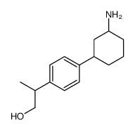 2-[4-(3-aminocyclohexyl)phenyl]propan-1-ol结构式
