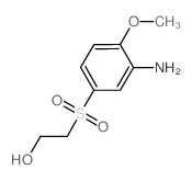 2-[(3-氨基-4-甲氧基苯基)磺酰基]乙醇结构式