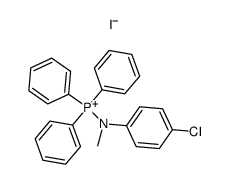 ((4-chlorophenyl)(methyl)amino)triphenylphosphonium iodide Structure
