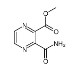 methyl 3-carbamoylpyrazine-2-carboxylate Structure