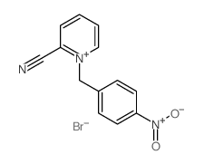 Pyridinium,2-cyano-1-[(4-nitrophenyl)methyl]-, bromide (1:1) structure