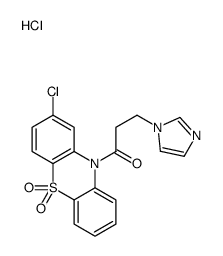 2-chloro-10-[3-(1H-imidazol-1-yl)propionyl]-10H-phenothiazine 5,5-dioxide monohydrochloride结构式
