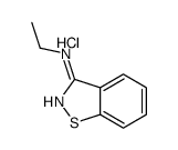 N-ethyl-1,2-benzothiazol-3-amine,hydrochloride结构式