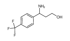 3-(4-三氟甲基苯基)-dl-beta-氨基丙醇结构式