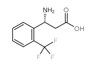 (R)-3-Amino-3-(2-trifluoromethyl-phenyl)-propionic acid structure