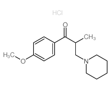 1-(4-methoxyphenyl)-2-methyl-3-(1-piperidyl)propan-1-one结构式
