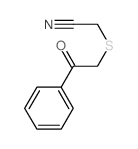 2-phenacylsulfanylacetonitrile结构式