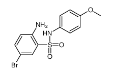 2-amino-5-bromo-N-(4-methoxyphenyl)benzenesulfonamide Structure