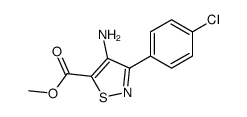 methyl 4-amino-3-(4-chlorophenyl)-1,2-thiazole-5-carboxylate结构式