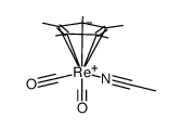 (η-C5Me5)Re(CO)2(MeCN) Structure