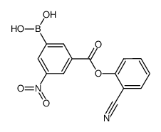 3-(2-cyanophenoxycarbonyl)-5-nitrophenylboronic acid Structure