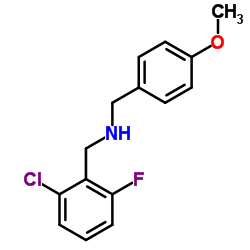 N-(2-CHLORO-6-FLUOROBENZYL)-N-(4-METHOXYBENZYL)AMINE Structure