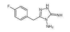 5-[(4-fluorophenyl)methyl]-1,2,4-triazole-3,4-diamine Structure