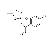1-(4-chlorophenyl)prop-2-enyl diethyl phosphate结构式