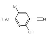 5-溴-6-甲基-2-氧代-1,2-二氢吡啶-3-甲腈结构式