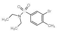 N,N-二乙基 3-溴-4-甲基苯磺酰胺结构式