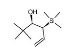 (3R,4S)-2,2-dimethyl-4-(trimethylsilyl)hex-5-en-3-ol结构式